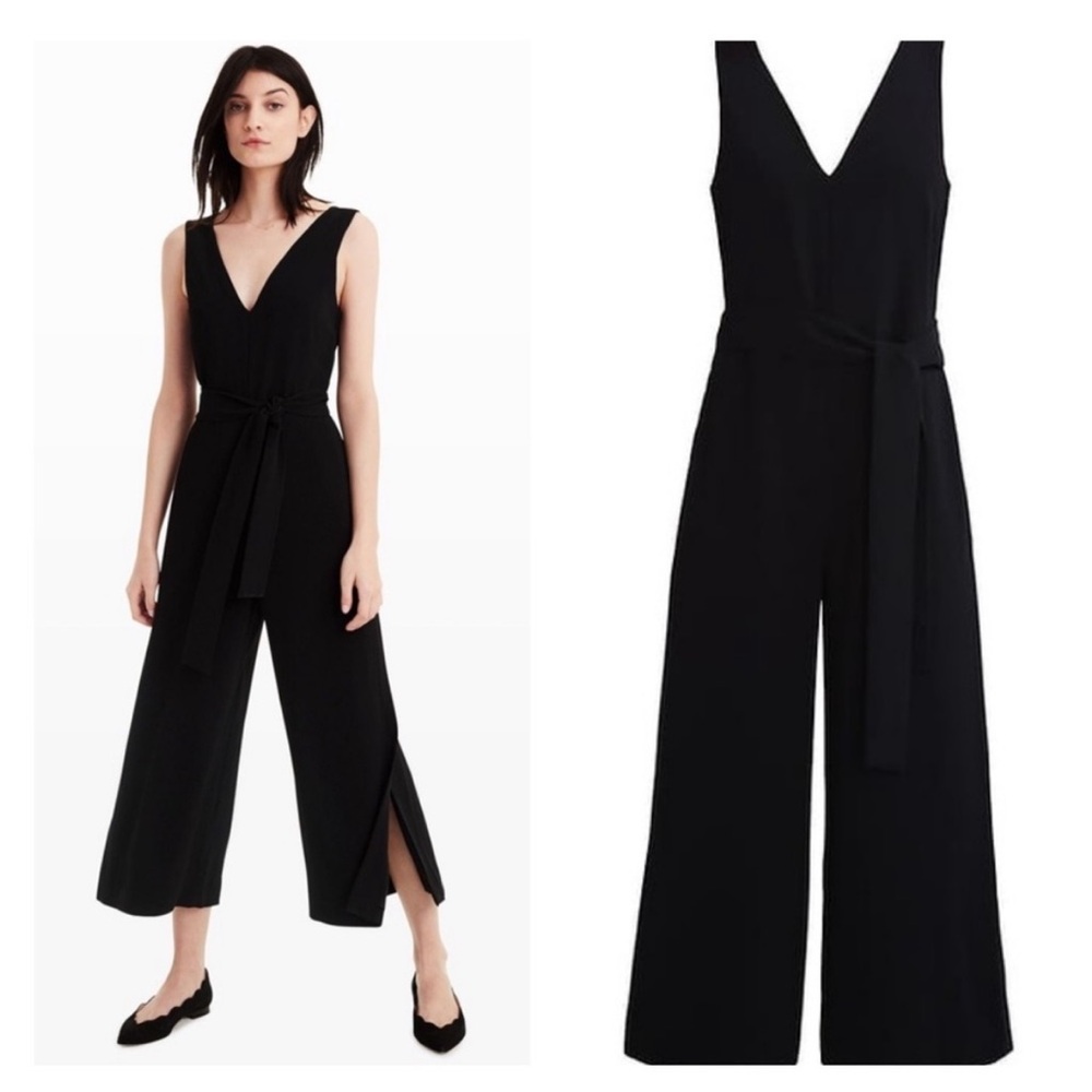 Club Monaco Wide Leg Black Jumpsuit